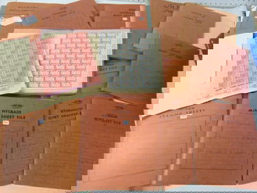 Large lot of mint postage sheets, hundreds of sheets organized in Mint Sheet Files, this lot