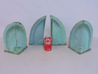 4 copper corner roof finials, architectural elements, height is 11"