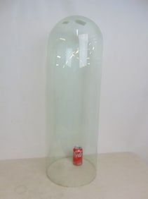 Large glass dome, height is 36.5", diameter is 12 5/8"