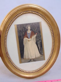 Portrait, Arientje Leveymans (?), born October 19th 1672 in Albany, married to David Verplanck, July