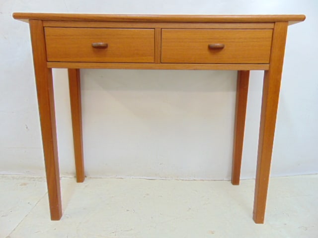 Danish modern 2 draw stand 29 1/2" h x 36 3/8" length x 13 3/8" wide (1 of 5)