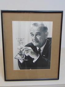 Photograph, Lyndon Johnson, "To Ted Spiegel, Best Wishes, Lyndon B. Johnson", Ted Spiegel was a phot