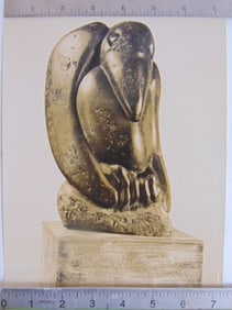 Photograph by Soichi Sunami, subject stone carving "A Winter's Tale" by Mark Morrison, photograph is