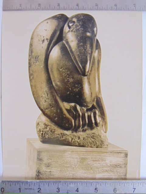 Photograph by Soichi Sunami, subject stone carving "A Winter's Tale" by Mark Morrison, photograph is (1 of 3)