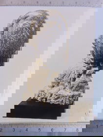 Photograph by Soichi Sunami, subject stone carving by Mark Morrison, photograph is 9.5" by 7 3/8""