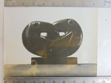 Photograph by Soichi Sunami, subject stone carving Two toucans by Mark Morrison, photograph is 9.5"