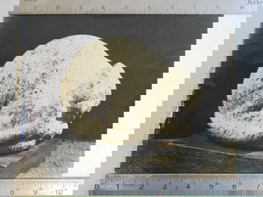 Photograph by Soichi Sunami, subject stone carving "Sleepy Cat" by Mark Morrison, photograph is 9.5"