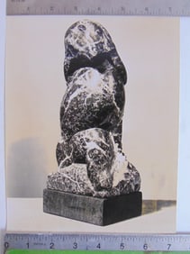 Photograph by Soichi Sunami, subject stone carving "Little Alligator" by Mark Morrison, photograph