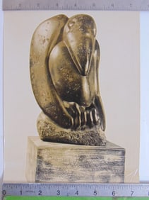 Photograph by Soichi Sunami, subject stone carving, Old Crow by Mark Morrison, photograph is 9.5" by