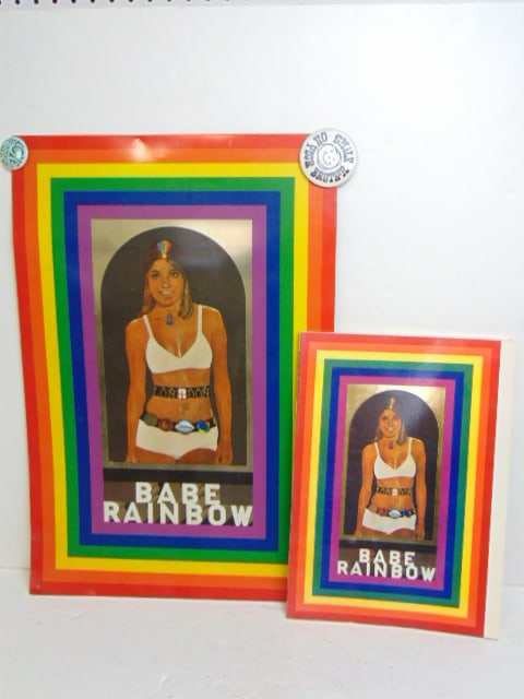 Lithograph on tin, "Babe Rainbow", by Peter Blake, 1968, commissioned and distributed by Dodo (1 of 5)