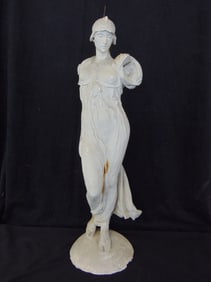 Plaster maquette by Daniel Chester French, "Victory" or "First Division Memorial", signed on base,