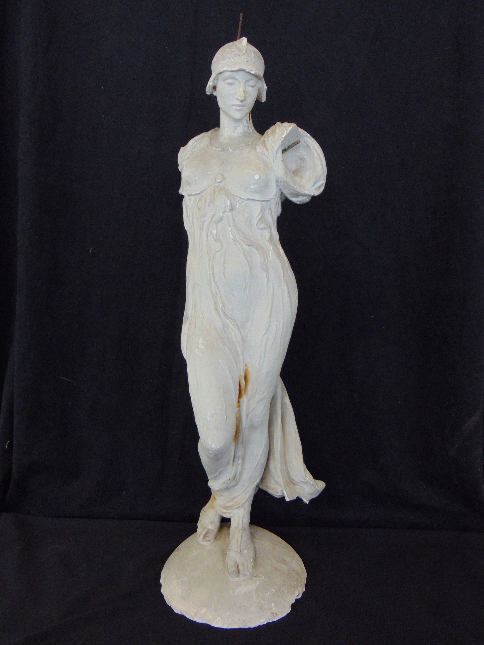 Plaster maquette by Daniel Chester French, "Victory" or "First Division Memorial", signed on base, (1 of 10)