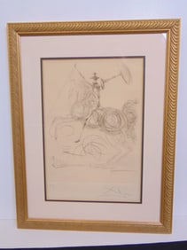 Lithograph, Don Quixote, Salvador Dali, E.A. , 26.5" by 20.5"
