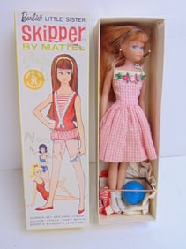 Barbie's little sister "Skipper", in original box, box is 10" by 3" by 2"