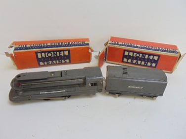 Lionel locomotive 1688E & tender, Lionel 1689W, both in original boxes, boxes as is, flaps loose