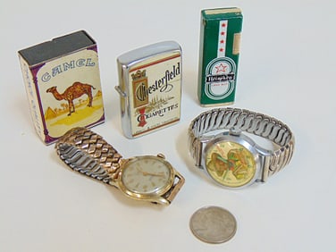 Jewelry. (2) Vintage wristwatches, 10k gold filled Tarleon 17 jewel & Gene Autry "always your