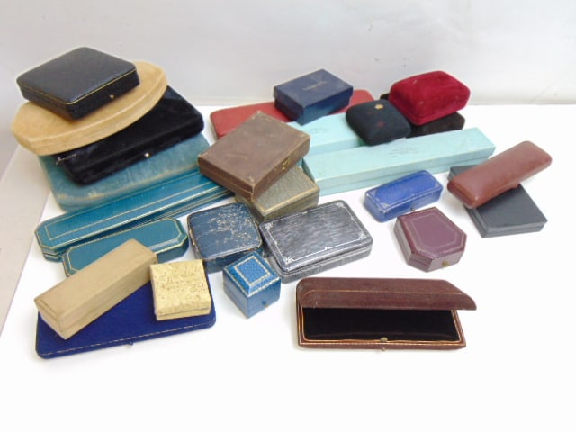 Collection of Jewelry boxes antique & vintage Tiffany; Marcus; Black Starr, Raymond Yard; & others (1 of 4)