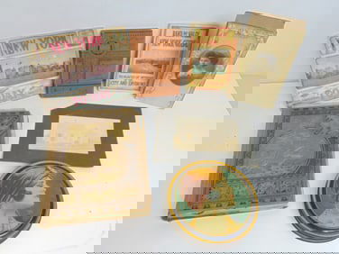 Lot ephemera, New York Guide by Rand McNally, 1924, New York Today, 1912, boxes, photograph, scrapbo