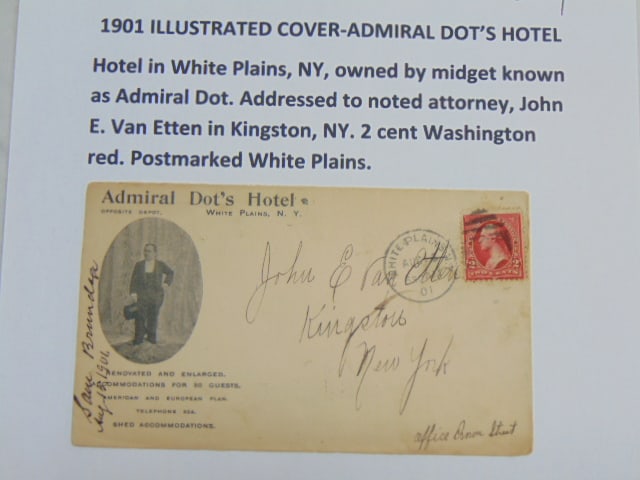 1901 illustrated cover, Admiral Dor's Hotel, White Plains NY, addressed to noted attorney John E. (1 of 5)