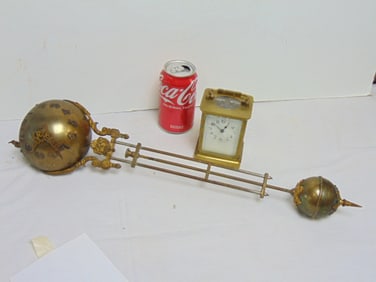 Carriage clock and swing clock missing statue