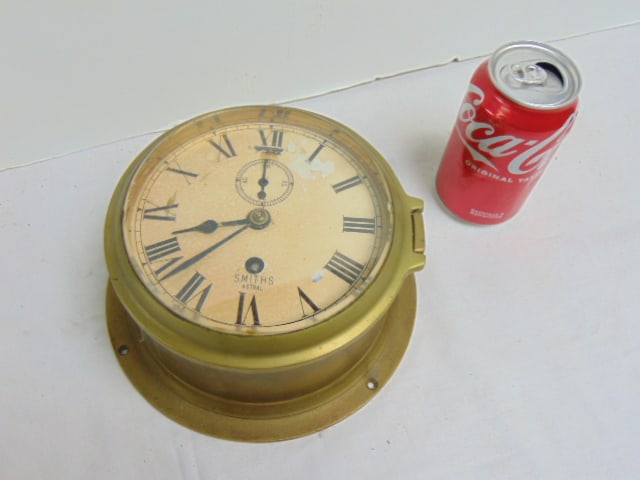 SMITHS ASTRAL brass ships clock (1 of 2)