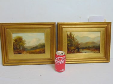 Charles Frater two oils, Scotland landscapes