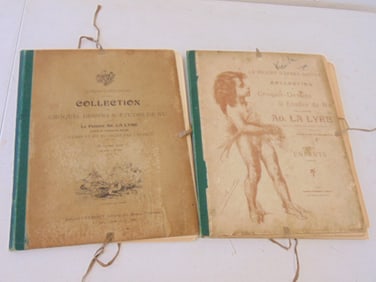2 French portfolios, art of Adolphe La Lyre