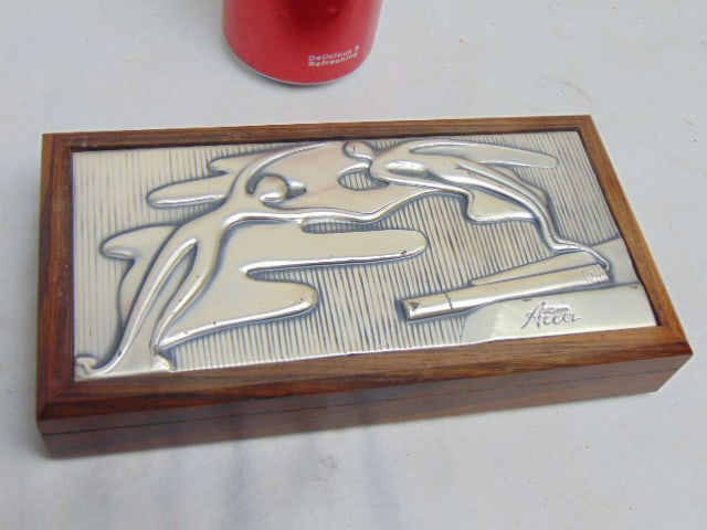 Silver box signed Studio ACCA Italian sterling silver, signed "ACCOL": Silver box signed Studio ACCA Italian sterling silver, signed "ACCOL"