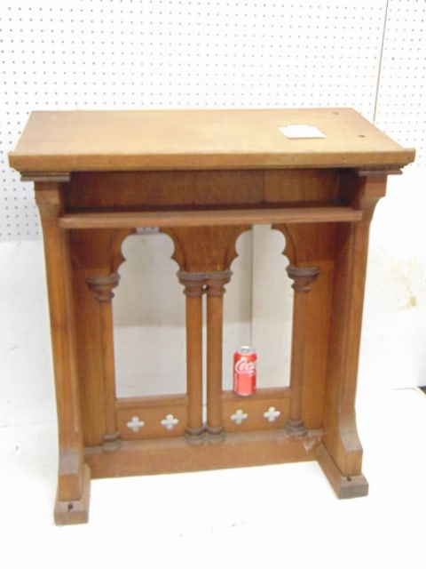 Gothic oak lectern (1 of 2)