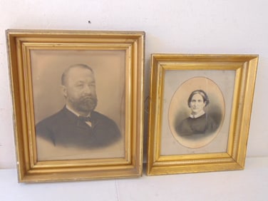 2 lemon gilt picture frames