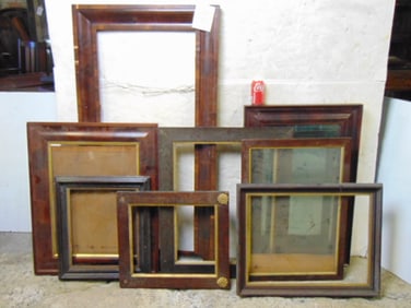 Lot of Empire and Victorian frames