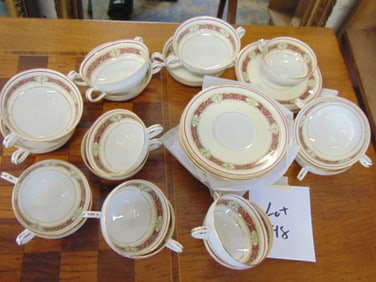Small set Limoges, cups & saucers.