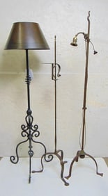 3 Iron floor lamps