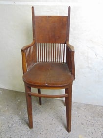 Mission oak youth chair