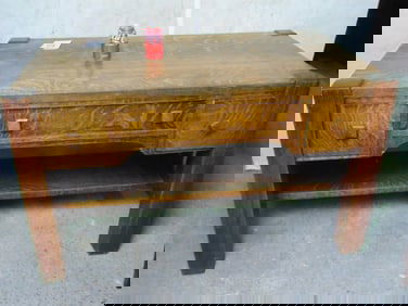 Mission oak desk