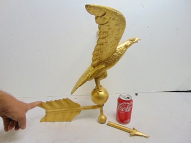 Early gilt eagle weathervane