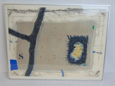 Lithograph, "Sin Titulo, signed James Coignard, 23" by 29.75" (art only)