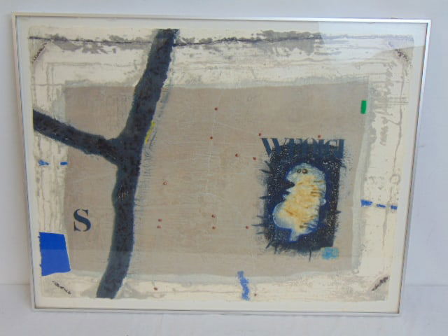 Lithograph, "Sin Titulo, signed James Coignard, 23" by 29.75" (art only) (1 of 5)