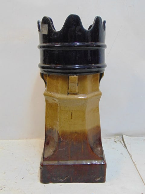 Jardiniere, glazed terracotta, pottery, 28 1/2" height: Jardiniere, glazed terracotta, pottery, 28 1/2" height