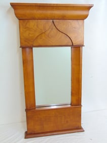 Biedermeier mirror, height is 34.25", width is 19.5"