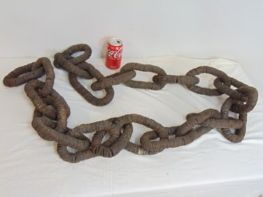 Bottlecap linked chain, 21 links, each link is 7.75"