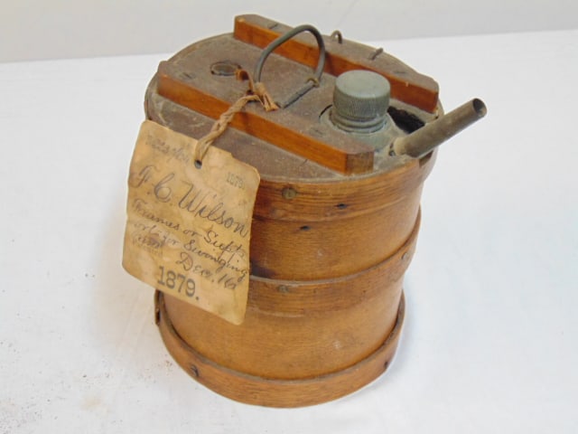 Patent Model, Frames or Supports for Swinging Cans, by F.C. Wilson, number 222764 (?), dated (1 of 5)