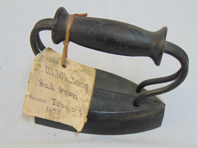 Patent Model, Sad Iron, by J.M. Whiting, Patent Number 62068, February 1875 (1 of 4)