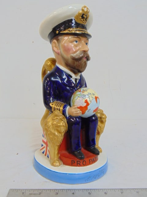 Large Toby Mug, F. Carruthers Gould, 1919 copyright, Royal Staffordshire Pottery, 12" tall, in good (1 of 4)