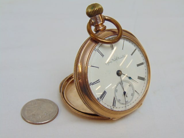 ELGIN GOLD FILLED pocket watch, open face (1 of 5)
