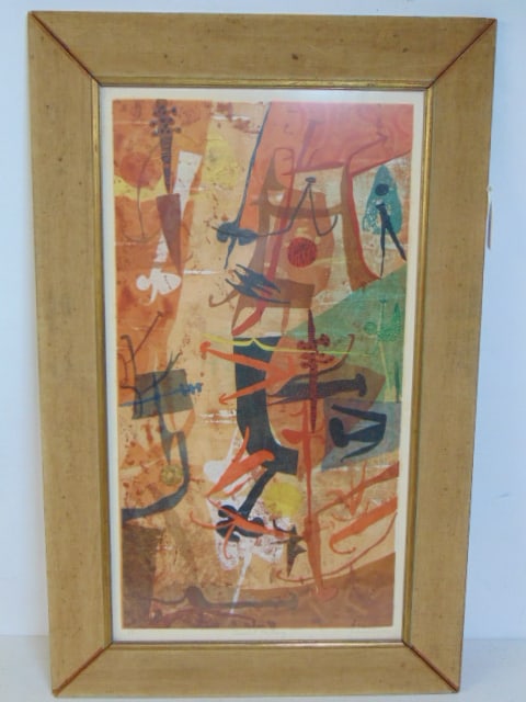 Screen print, "Sunlit Fantasy", signed Edmondson, (Leonard), 39" by 24.5" framed size. (1 of 4)