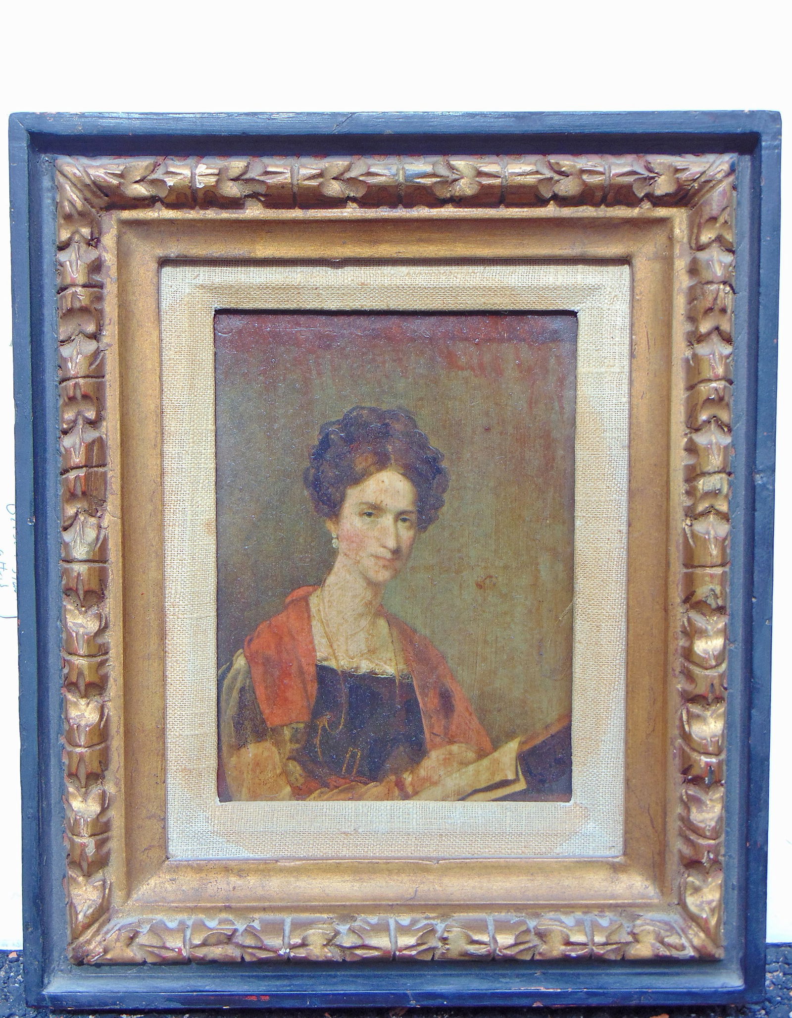 Painting, portrait Mrs. Edward Tuckerman, by Gilbert Stuart, oil on canvas, Painted in Boston: Painting, portrait Mrs. Edward Tuckerman, by Gilbert Stuart, oil on canvas, Painted in Boston 1817-20, according to family tradition, Tuckerman, an avid traveler, was the first woman to climb the Hima