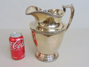 Sterling silver pitcher, Grogan Company, height is 9.75", 40.5 troy
