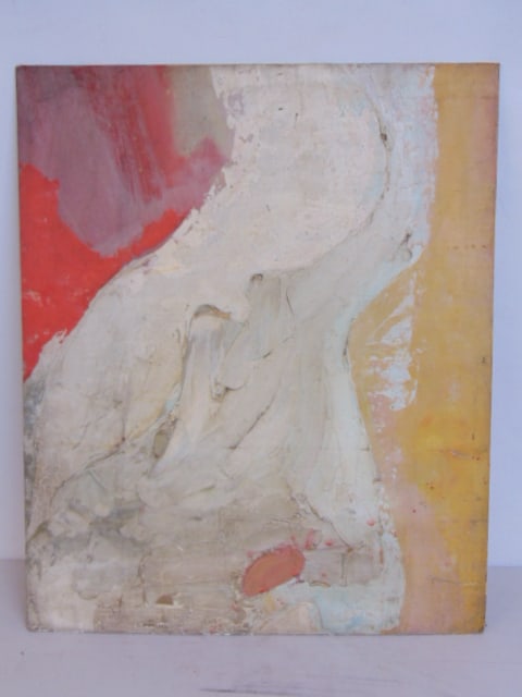 Painting, abstract, by Bob Boernstein, oil on canvas board, 30" by 24.75": Painting, abstract, by Bob Boernstein, oil on canvas board, 30" by 24.75"