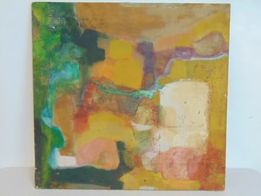 Painting, abstract, by Bob Boernstein, oil on canvas, 29.75" by 31"